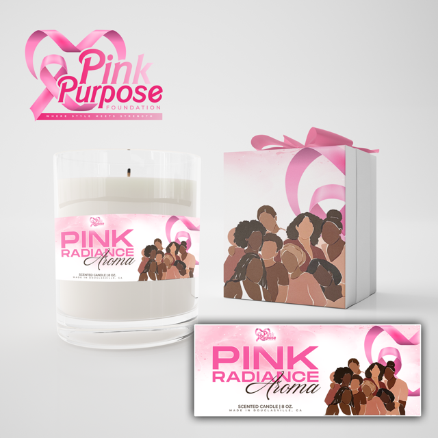 Pink Radiance Aroma Scented Candle